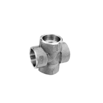 DRP make 3000LBSMS Reducing Cross Forged  3000LBS - Socketweld 20mm ?"