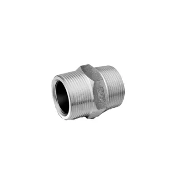 DRP make 1000LBSMS Reducing Hex Nipple Forged 1000LBS - Threaded 10mm 3/8"