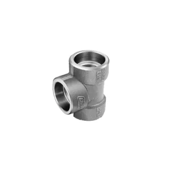 DRP make 3000LBSMS Reducing Tee Forged  3000LBS - Socketweld 65mm 2?"