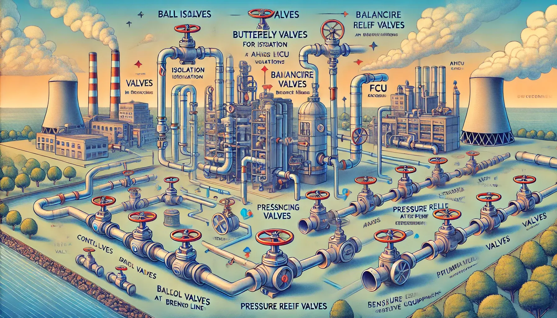 Industrial Valves in HVAC Systems: Types, Placement, and Optimization