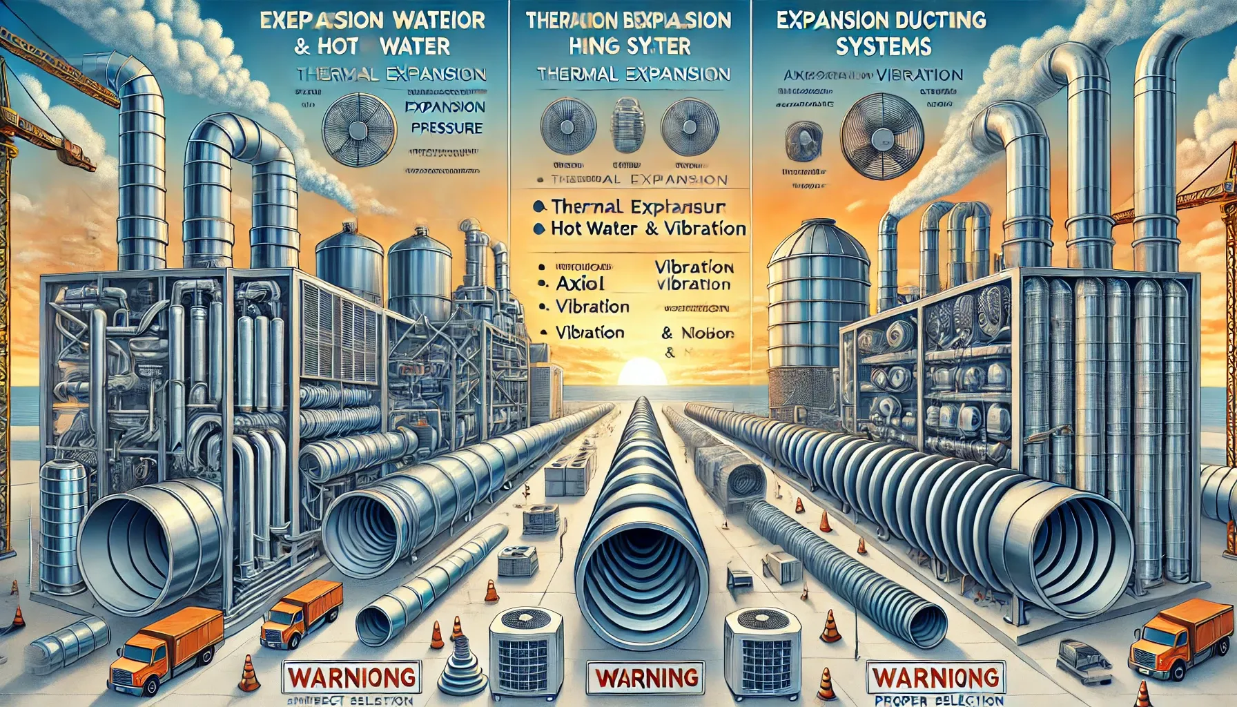How to Select Expansion Bellows for HVAC Ducting vs. Pipe Systems