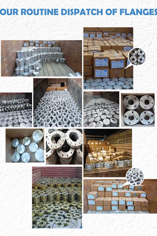 Our routine dispatch of flanges — galvanized, SS, MS across sizes and standards