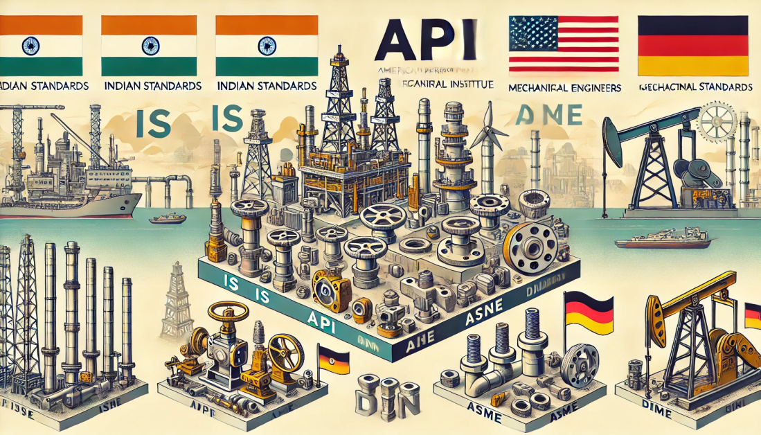 How IS, API, ASME & DIN Standards Differ in Industrial Hardware