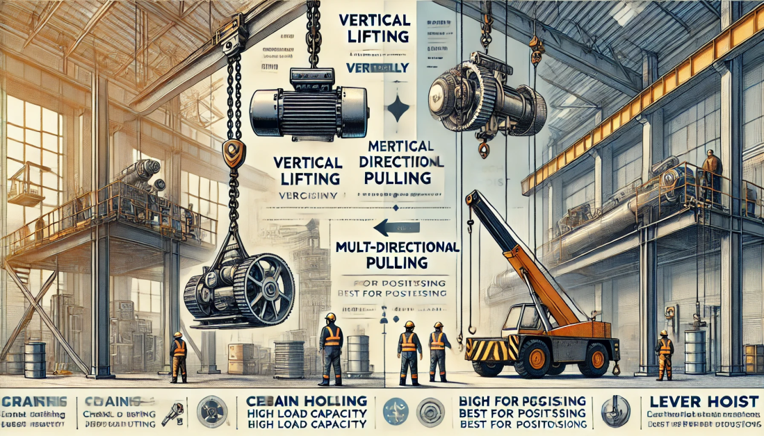 Chain Hoists vs. Lever Hoists: Where to Use What?