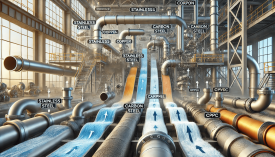 Impact of Pipe Fitting Material on Fluid Dynamics and Energy Loss